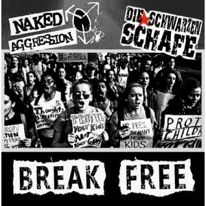 DIE SCHWARZEN SCHAFE / NAKED AGGRESSION-Split 7''